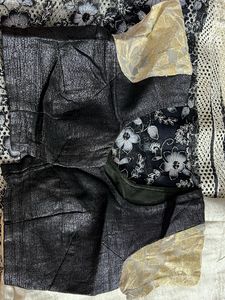Designer Black Saree