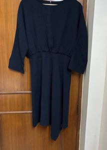 Korean Navy Blue Dress