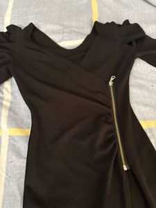 Chic Black Long Sleeve Dress