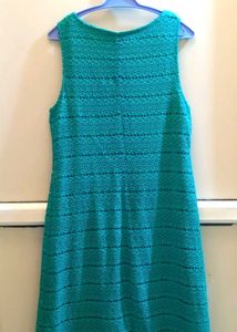 Long Green Net Dress