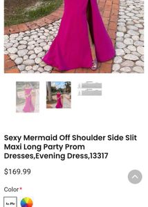 Elegant Pink Evening Gown