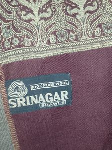 Shrinagar Pure Wool Shawl New Unused Best Quality
