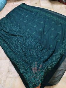Unique Design Embroidary Saree 🫰🎁