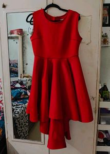Red Fit &amp; Flare Dress