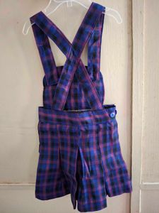 Vintage Plaid Jumper &amp; Bow Set