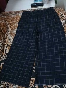 Checkered Wide Leg Pants