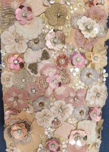 Accessorize Floral Handwork Ziptop Clutch Bag