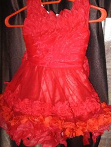 Red Sleeveless Dress