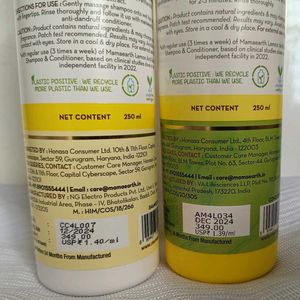Mamaearth Lemon Anti Dandruff Shampoo  Conditioner