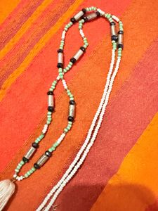 Beaded Tassel Necklace