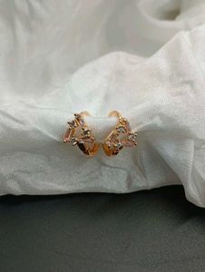 Rose Gold Geometric Earrings