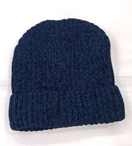 Navy Blue Sports Beanie Hat