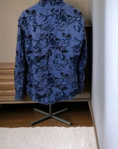 Pure Cotton Semi Formal Slim Fit Shirt For Men