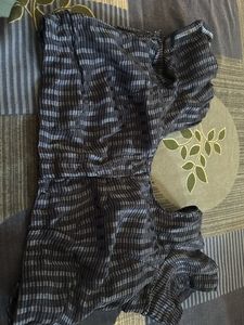 Floral Striped Saree