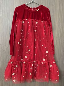 cutecummer Red Starryvalvet party wear Dress