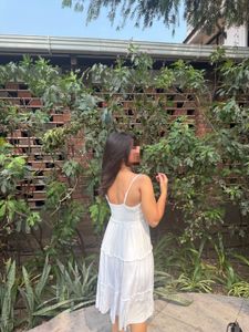 White Tiered Sundress