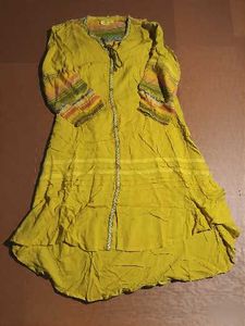 Mustard Yellow Ethnic Dress