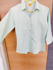 Lime Green Colour Formal Shirt