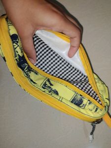 Pouch for Makeup/Stationery (Yellow)