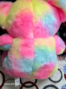 🌈 Cute Rainbow Teddy Bear – Soft, Fluffy &amp; Adorab
