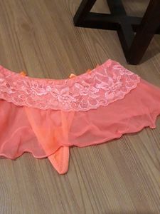 Cute Coral Lace Panties
