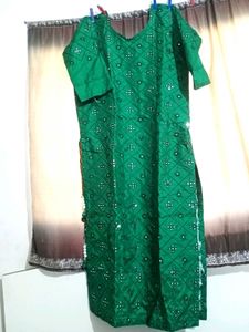 🍀Dark Green Kurti 🍀