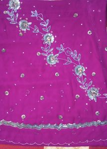 Purple 💜 Zari Work Saree