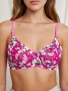 Floral Print Bra
