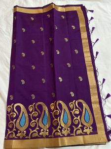 Paisely Lace Work Saree