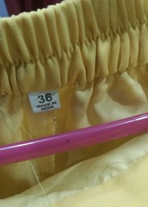 Yellow Embellished Garara 3 Pic Set