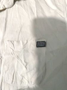 Cream Button-Down Shirt