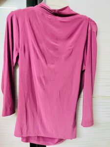 Pink Draped Top y2k