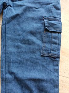 Women Denim Jogger Cargo Jeans