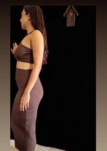 Zara Ribbed Cutout Dress