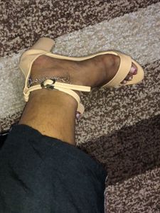 Nude 3inch Heels With Adjust able Straps