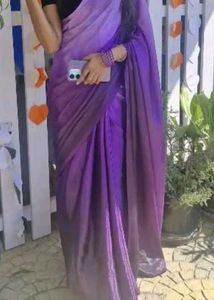 Purple Ombre Saree