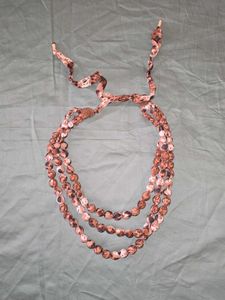 ZARA Fabric Covered Beaded Necklace