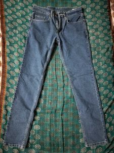 Navy Blue Straight Fit Jeans For Women