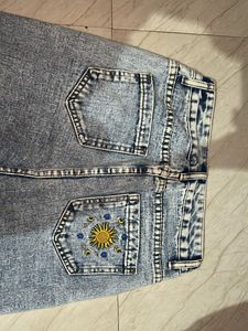 Blue Mom Fitted Jeans