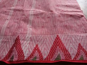 Red Cotton Saree