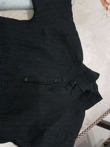 Black Textured Shirt
