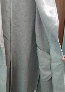 BERSHKA Grey Long Coat