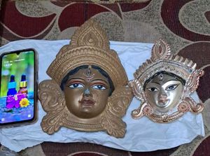 2 Durga metal Face Masks
