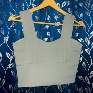 Sage Green Crop Top