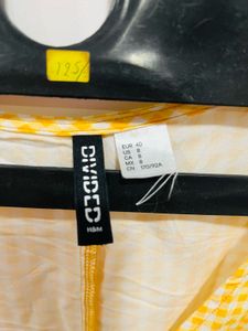 H&amp;M Yellow Gingham Dress