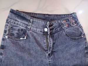 Faded Wash Denim Jeans