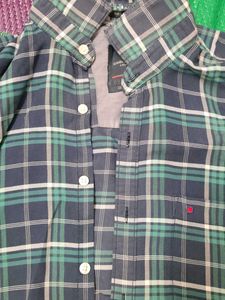 Plaid Button-Down Shirt