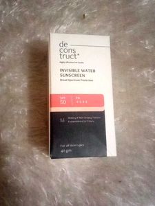 Water Invisible Sunscreen