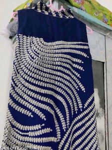 Navy Blue Embroided Gown 💙