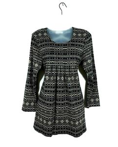 Black Printed Dress For Women's